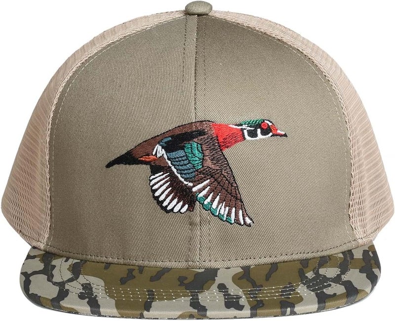 EDTREK Outdoorsman Pro Trucker Breathable Mesh Performance Cap - Flat Brim Snapback Hat - Image 2